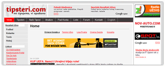 tipovi,kladjenje,tipster,kladionice Tipsteri.com - tipovi za klađenje